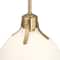 Hello Honey® Delano Gold & White Industrial Metal & Etched Glass Ceiling Light